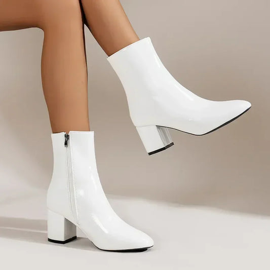 Ankle Boots With Side Zipper